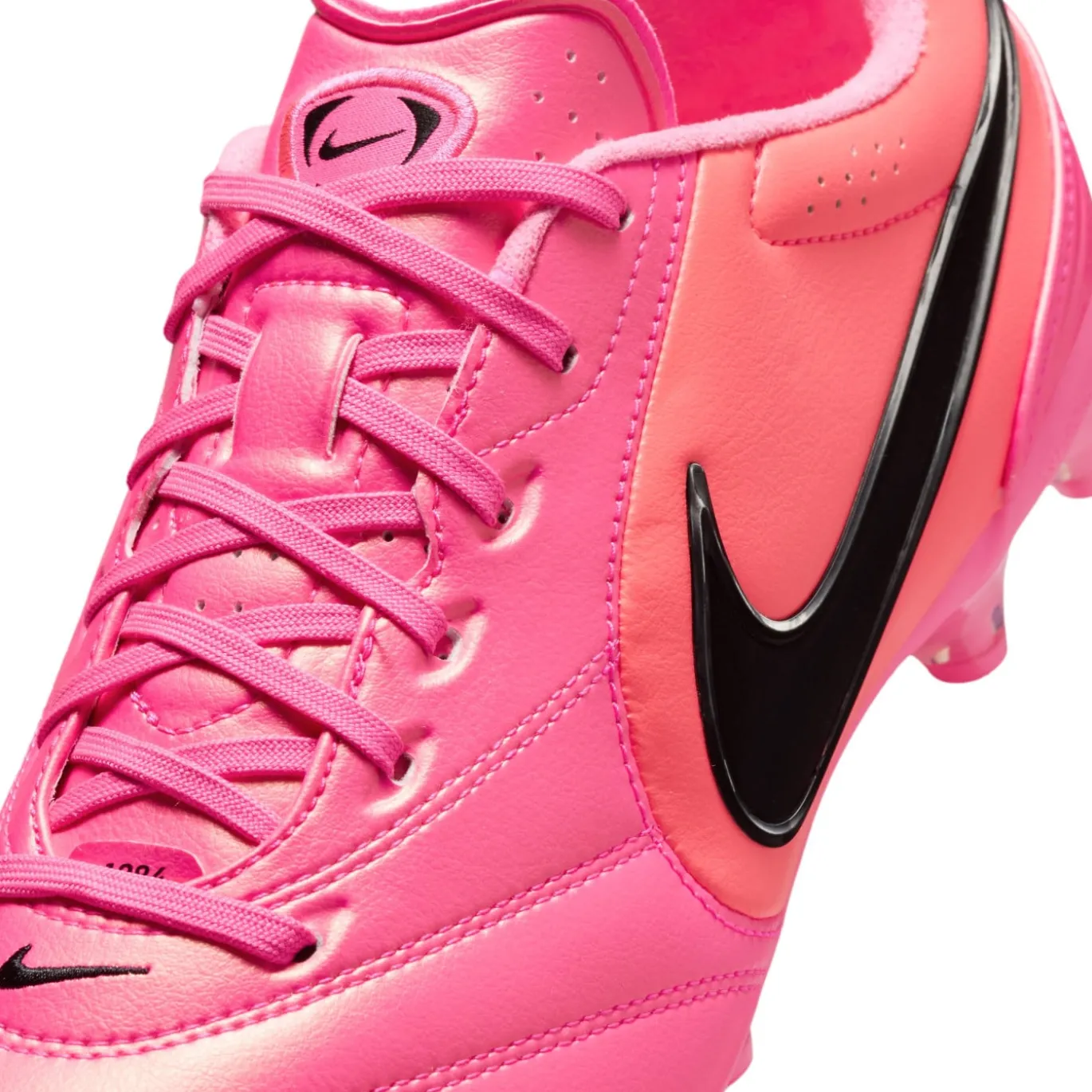 Nike Tiempo Ligera Pro Kunstgras Voetbalschoenen (AG) Felroze Zwart