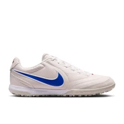 Nike Tiempo Ligera Pro Turf Voetbalschoenen (TF) Krijtwit Blauw Wit
