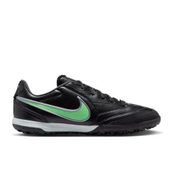 Nike Tiempo Ligera Pro Turf Voetbalschoenen (TF) Zwart Felgroen Zilvergrijs