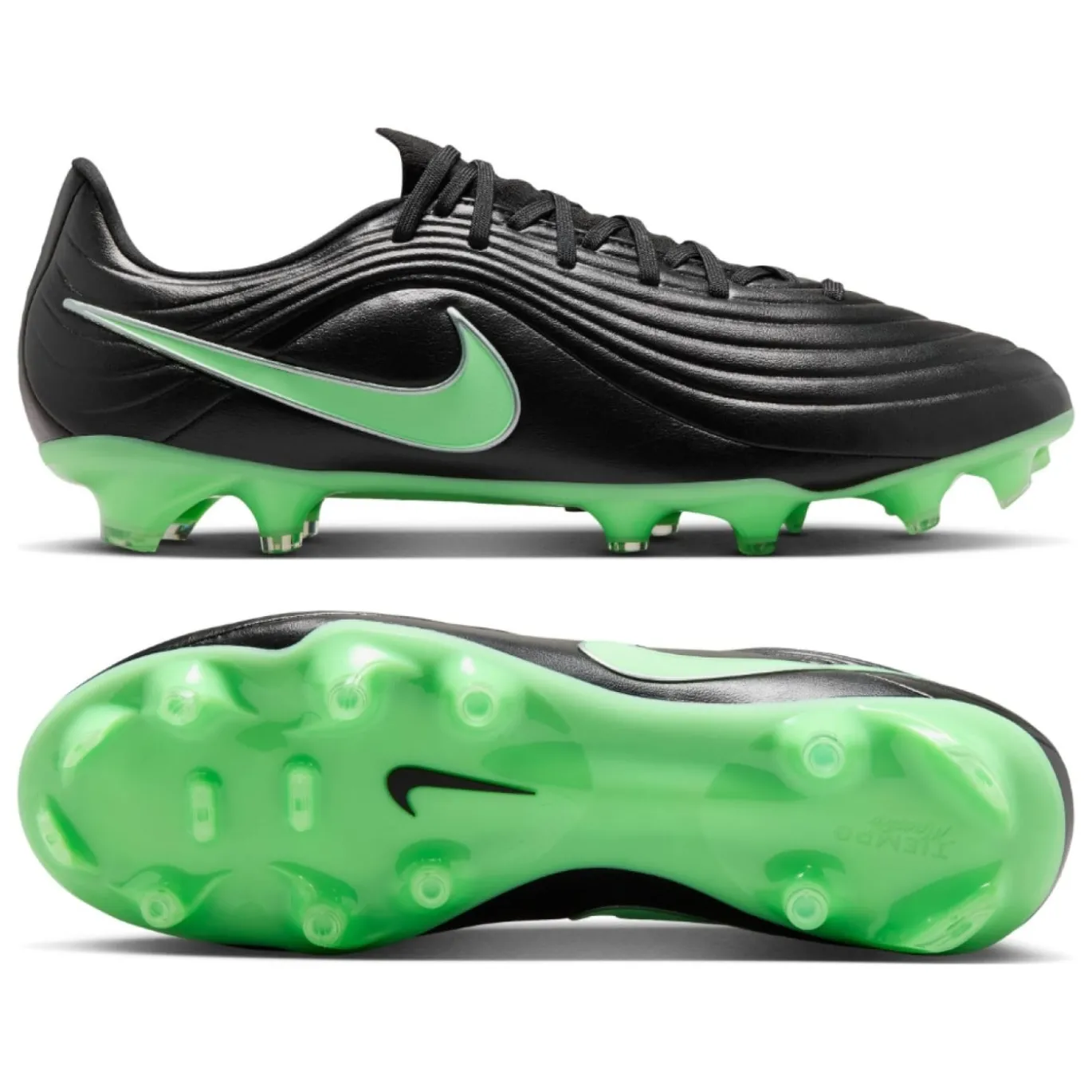 Nike Tiempo Maestro Academy Gras / Kunstgras Voetbalschoenen (MG) Zwart Felgroen Zilvergrijs