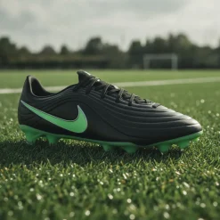 Nike Tiempo Maestro Academy Gras / Kunstgras Voetbalschoenen (MG) Zwart Felgroen Zilvergrijs
