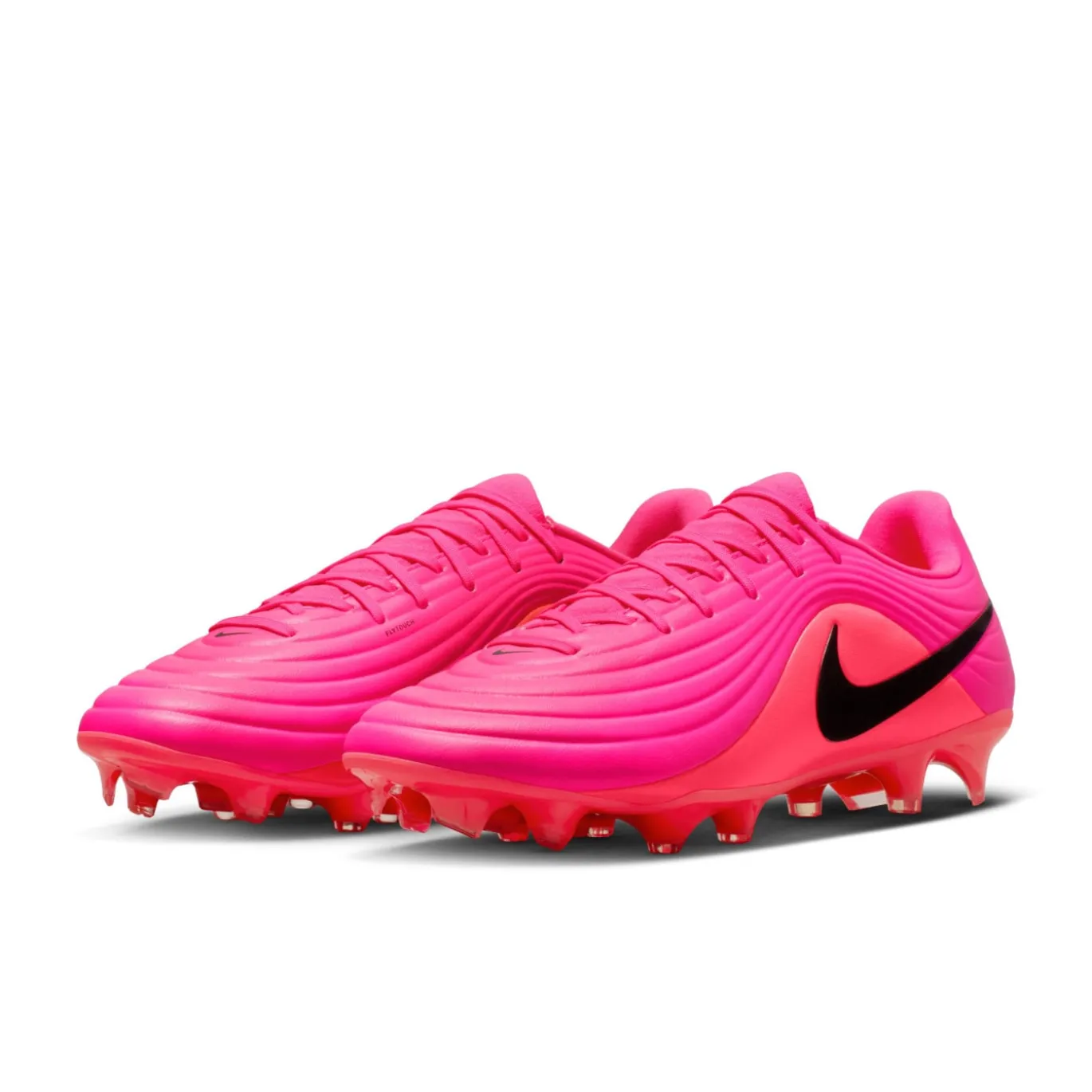 Nike Tiempo Maestro Academy Gras / Kunstgras Voetbalschoenen (MG) Felroze Zwart