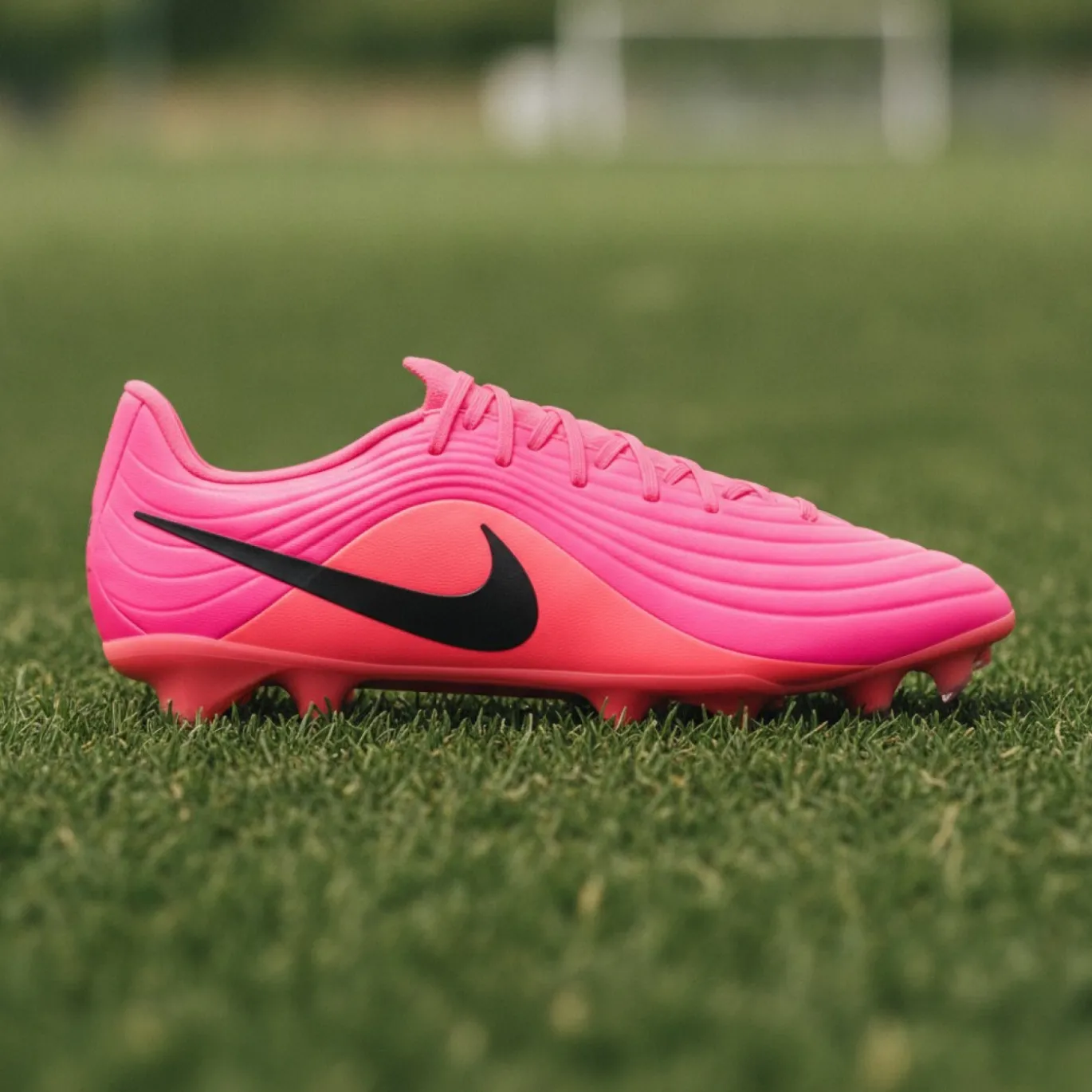 Nike Tiempo Maestro Academy Gras / Kunstgras Voetbalschoenen (MG) Felroze Zwart