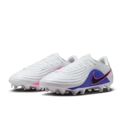 Nike Tiempo Maestro Academy Gras / Kunstgras Voetbalschoenen (MG) Wit Blauw Felroze