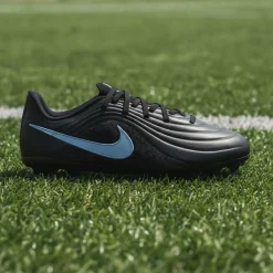 Nike Tiempo Maestro Academy Gras / Kunstgras Voetbalschoenen (MG) Kids Zwart Lichtblauw