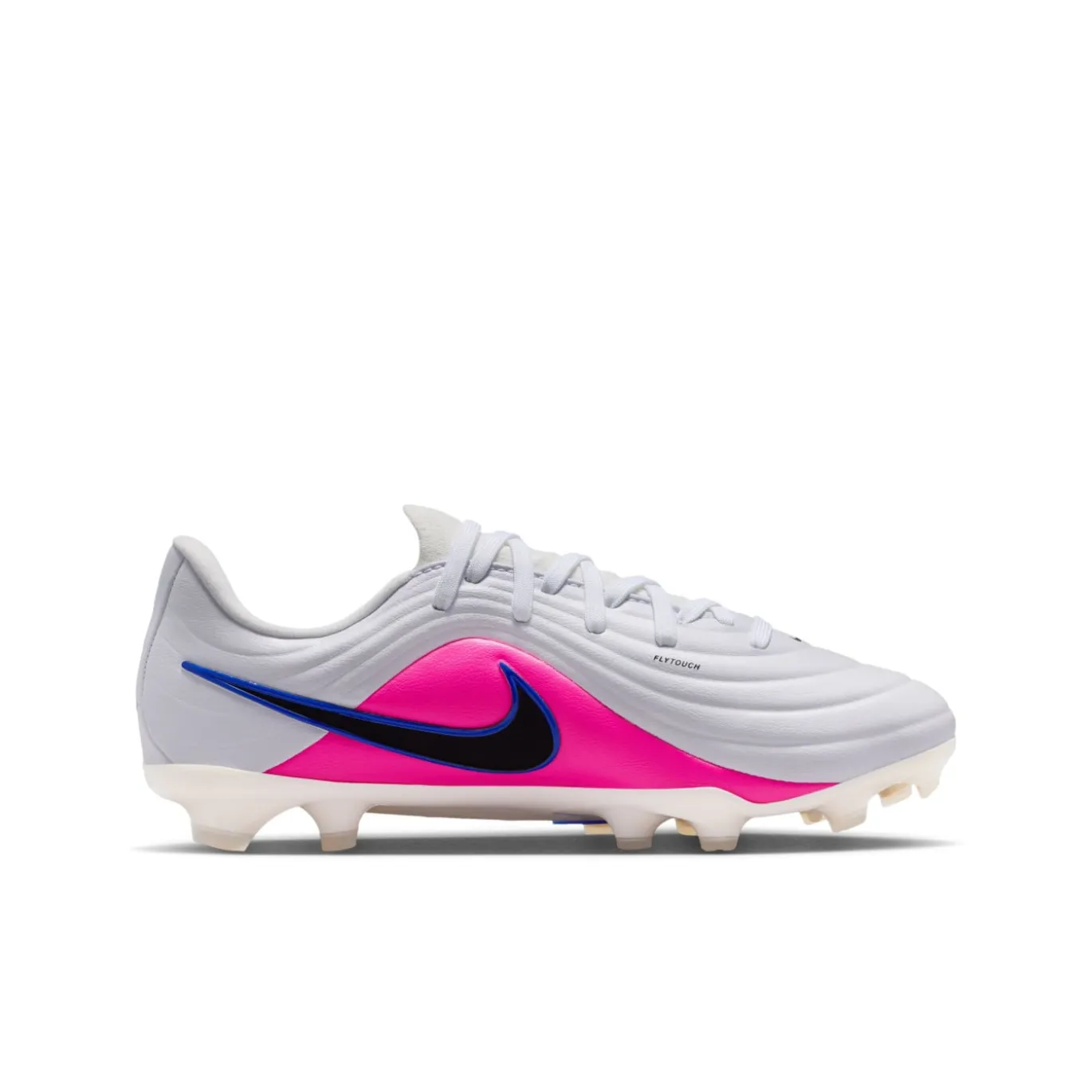 Nike Tiempo Maestro Academy Gras / Kunstgras Voetbalschoenen (MG) Kids Wit Blauw Felroze