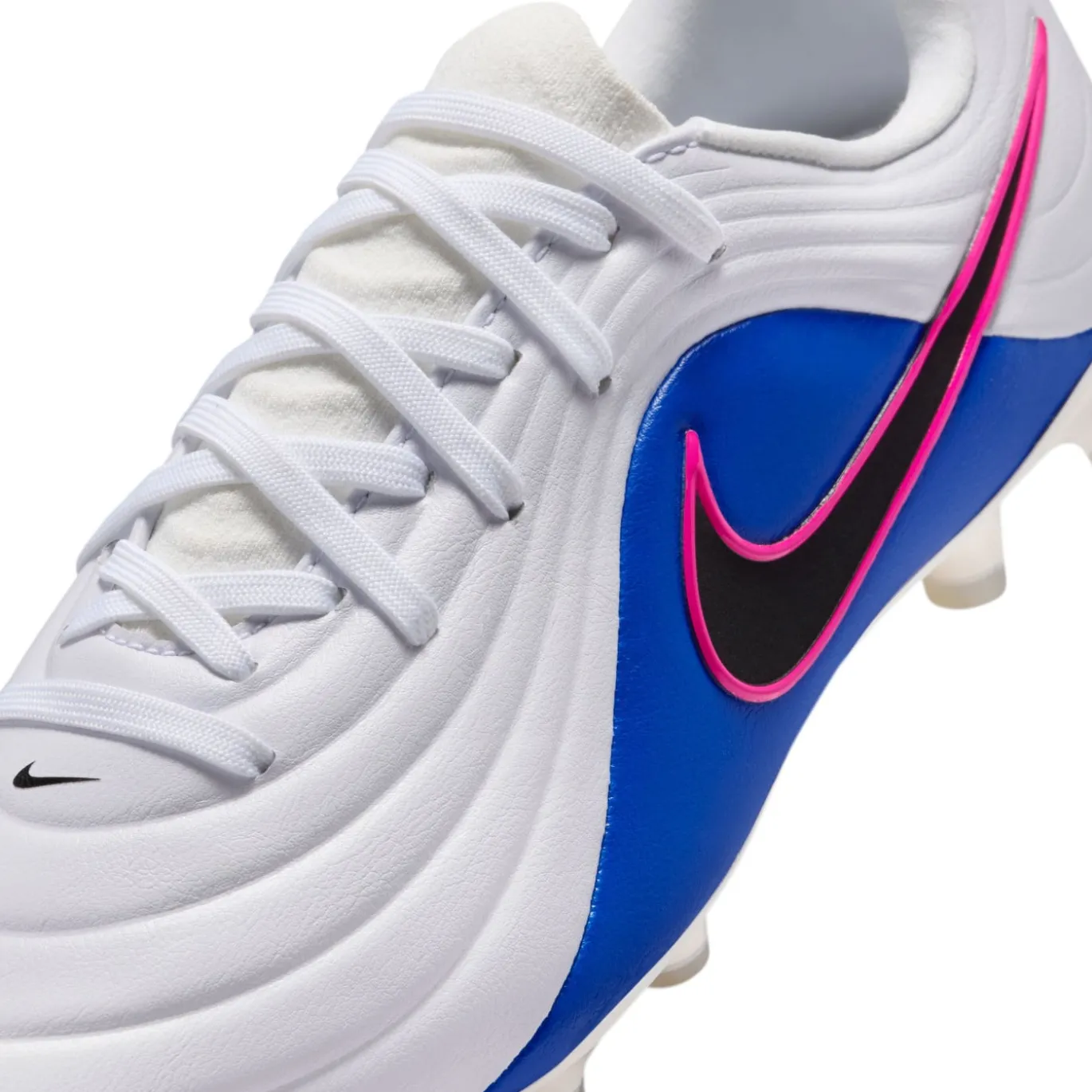 Nike Tiempo Maestro Academy Gras / Kunstgras Voetbalschoenen (MG) Kids Wit Blauw Felroze