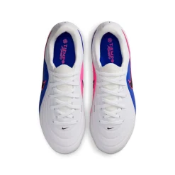 Nike Tiempo Maestro Academy Gras / Kunstgras Voetbalschoenen (MG) Kids Wit Blauw Felroze