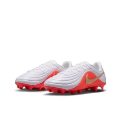 Nike Tiempo Maestro Academy Gras / Kunstgras Voetbalschoenen (MG) Kids Wit Felrood Goud
