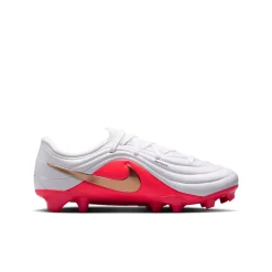 Nike Tiempo Maestro Academy Gras / Kunstgras Voetbalschoenen (MG) Peuters/Kleuters Wit Felrood Goud