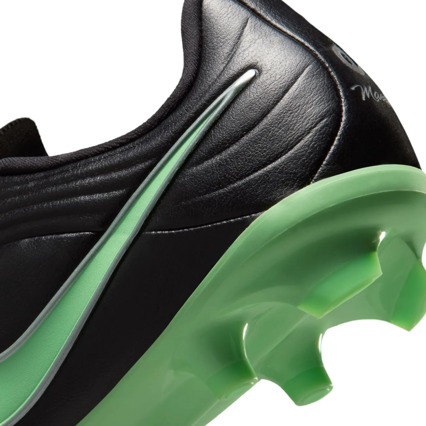 Nike Tiempo Maestro Academy Gras / Kunstgras Voetbalschoenen (MG) Kids Zwart Felgroen Zilvergrijs