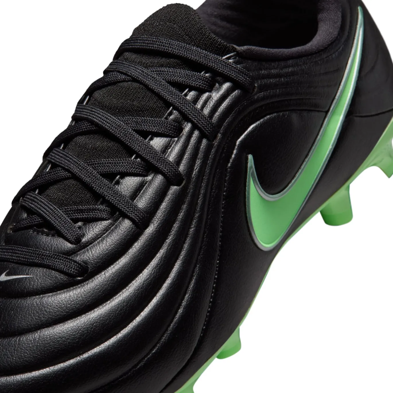 Nike Tiempo Maestro Academy Gras / Kunstgras Voetbalschoenen (MG) Kids Zwart Felgroen Zilvergrijs