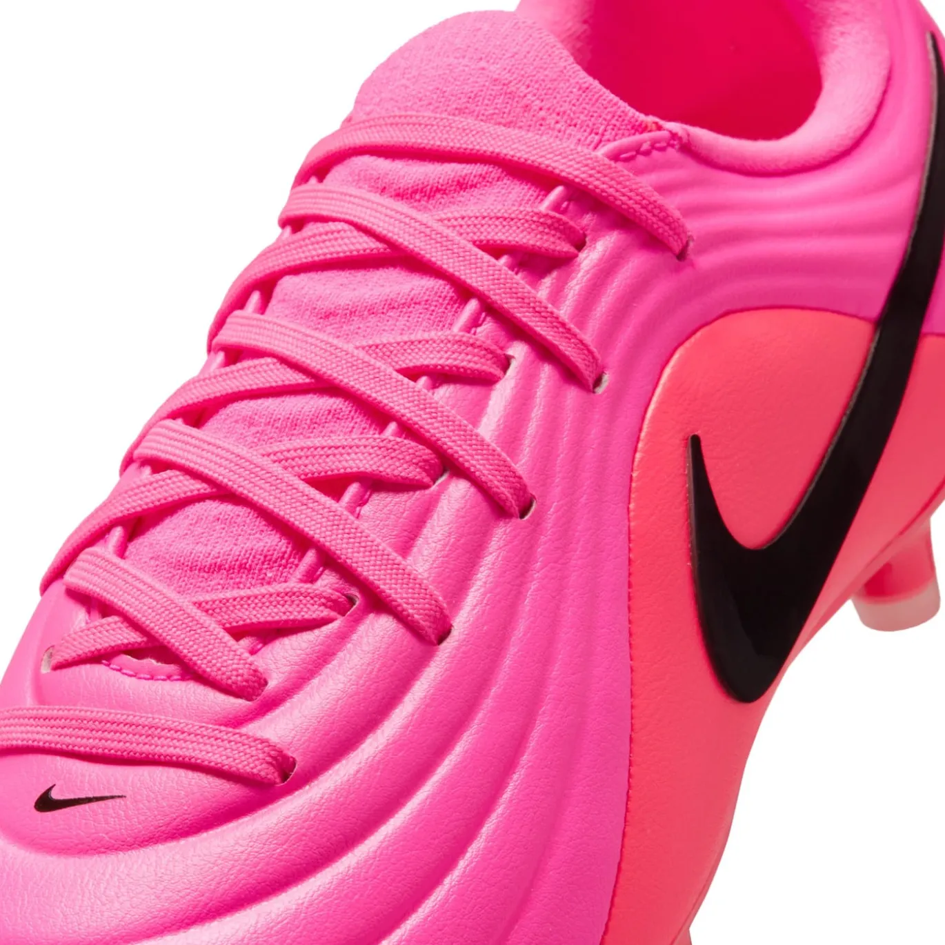 Nike Tiempo Maestro Academy Gras / Kunstgras Voetbalschoenen (MG) Kids Felroze Zwart