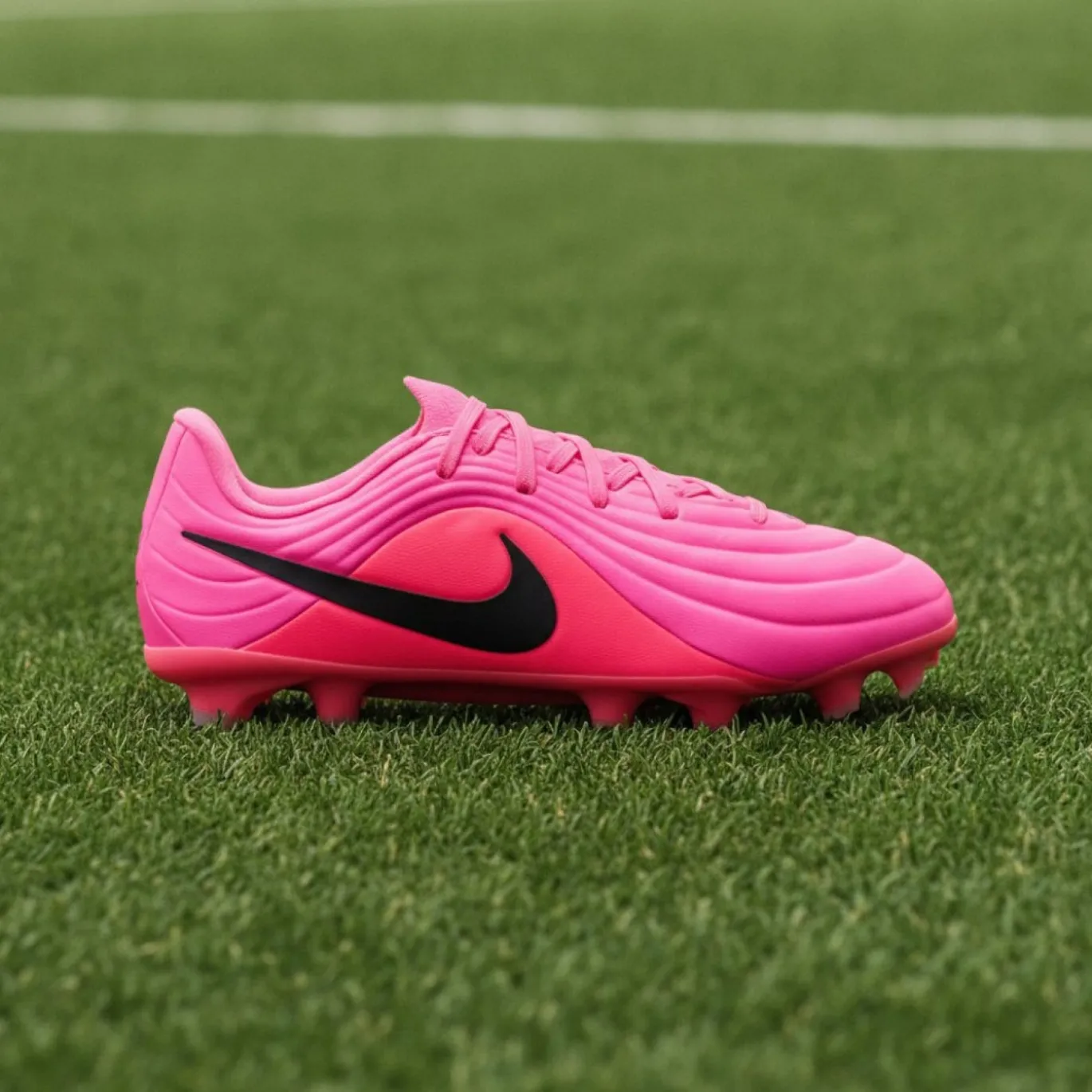Nike Tiempo Maestro Academy Gras / Kunstgras Voetbalschoenen (MG) Kids Felroze Zwart