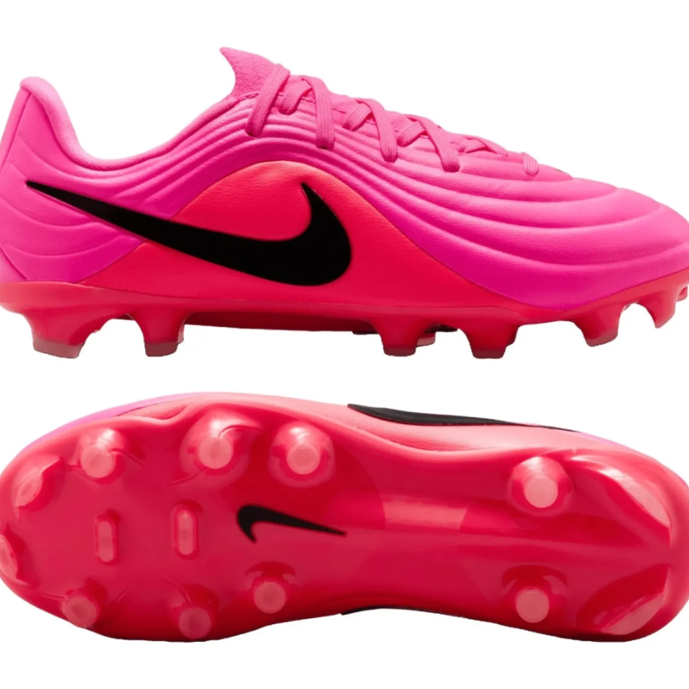 Nike Tiempo Maestro Academy Gras / Kunstgras Voetbalschoenen (MG) Kids Felroze Zwart