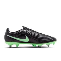 Nike Tiempo Maestro Academy IJzeren-Nop Voetbalschoenen (SG) Anti-Clog Zwart Felgroen Zilvergrijs