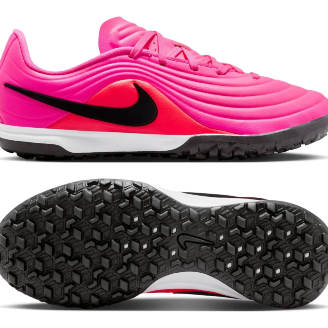 Nike Tiempo Maestro Academy Turf Voetbalschoenen (TF) Kids Felroze Zwart