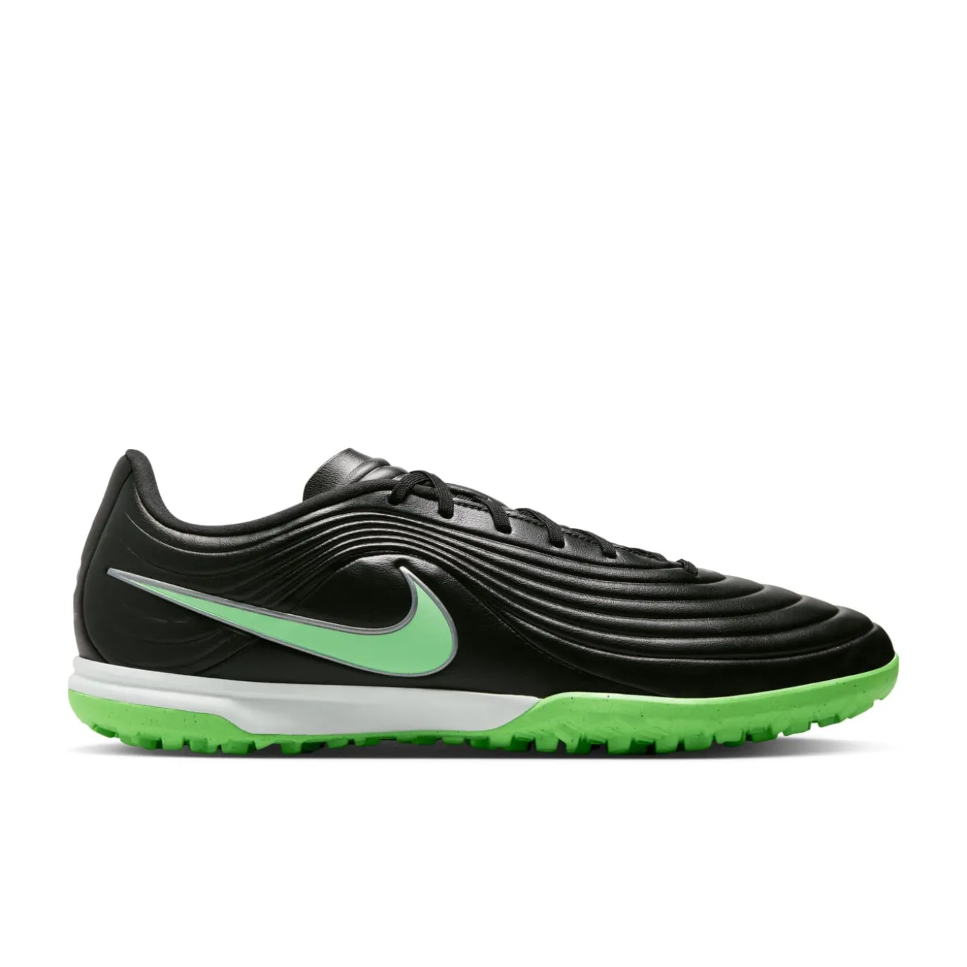 Nike Tiempo Maestro Academy Turf Voetbalschoenen (TF) Zwart Felgroen Zilvergrijs