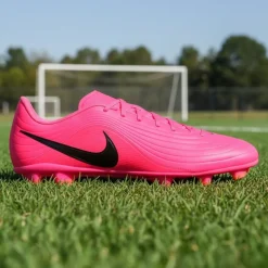 Nike Tiempo Maestro Club Gras / Kunstgras Voetbalschoenen (MG) Felroze Zwart