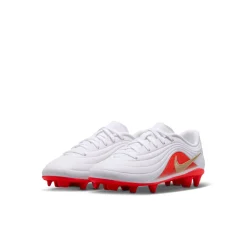 Nike Tiempo Maestro Club Gras / Kunstgras Voetbalschoenen (MG) Peuters/Kleuters Wit Felrood Goud