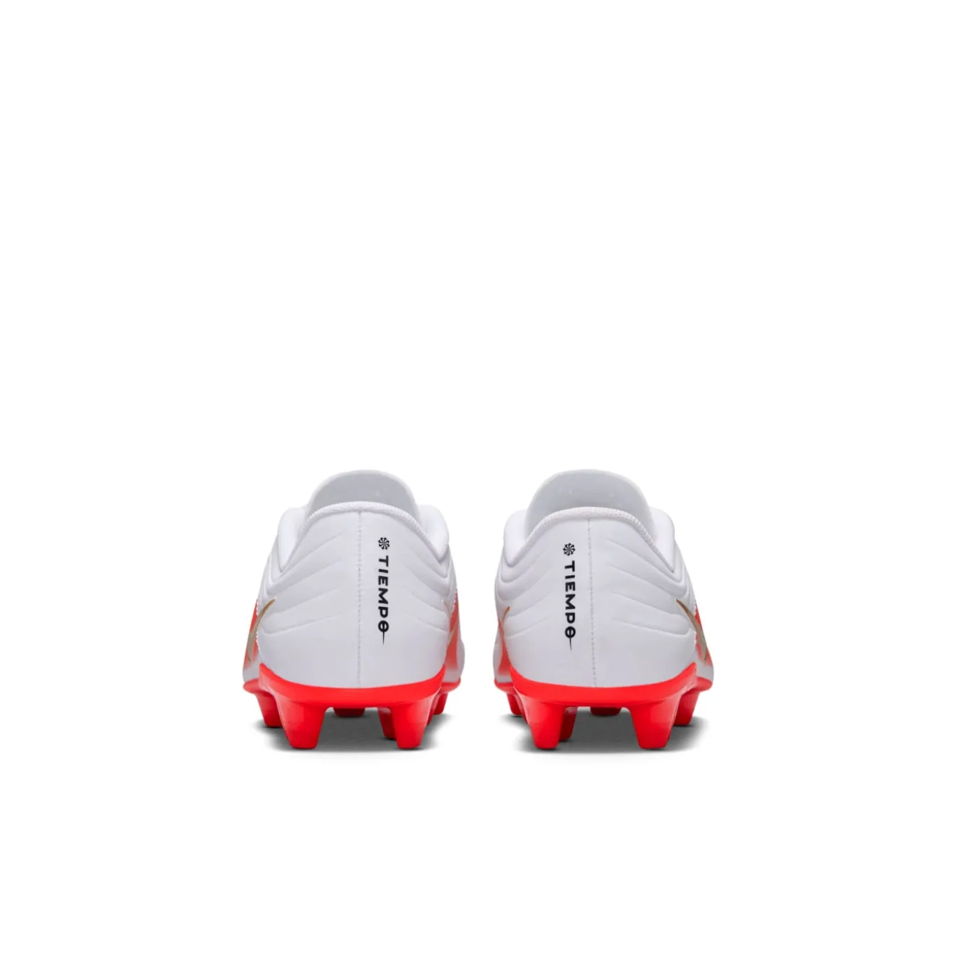 Nike Tiempo Maestro Club Gras / Kunstgras Voetbalschoenen (MG) Peuters/Kleuters Wit Felrood Goud