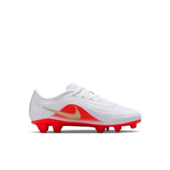 Nike Tiempo Maestro Club Gras / Kunstgras Voetbalschoenen (MG) Peuters/Kleuters Wit Felrood Goud