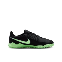 Nike Tiempo Maestro Club Turf Voetbalschoenen (TF) Kids Zwart Felgroen Zilvergrijs