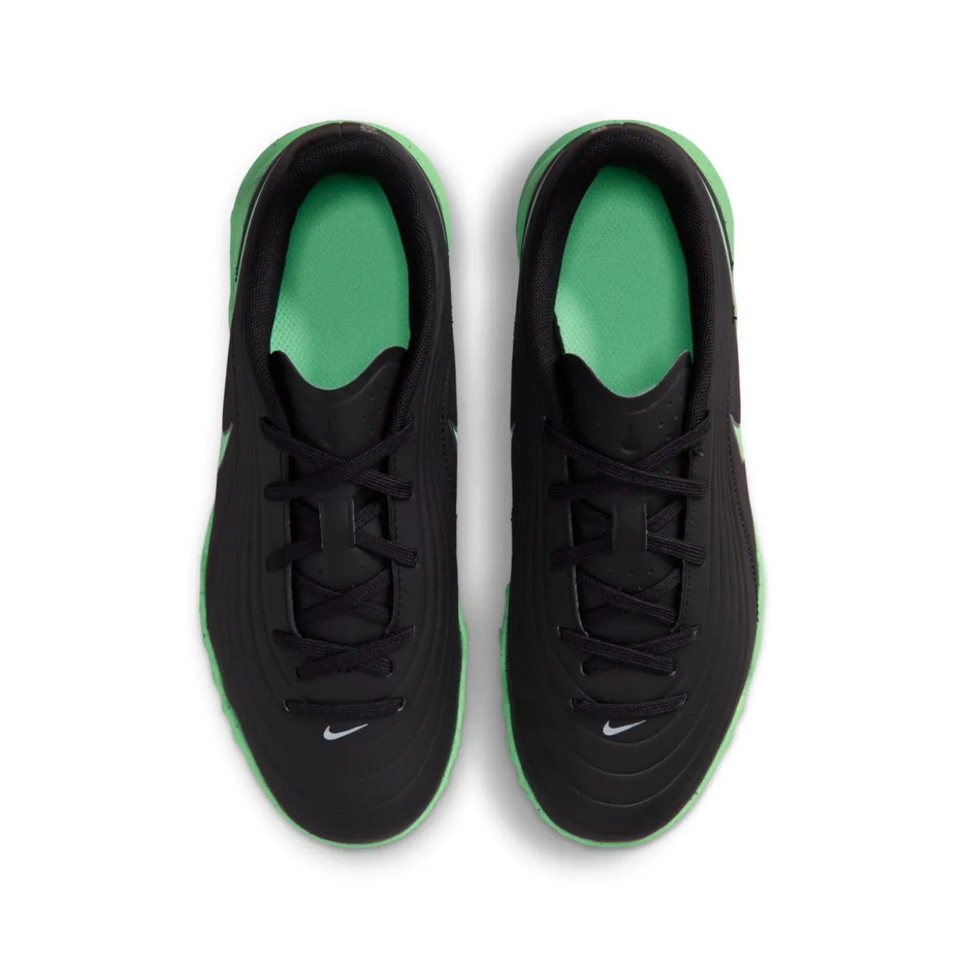 Nike Tiempo Maestro Club Turf Voetbalschoenen (TF) Kids Zwart Felgroen Zilvergrijs