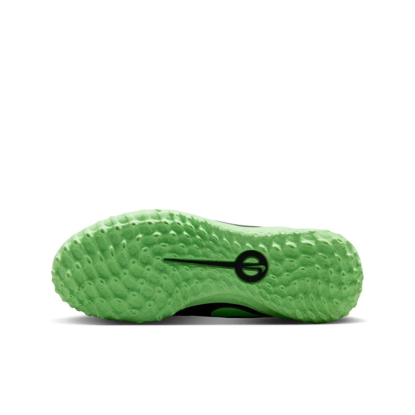 Nike Tiempo Maestro Club Turf Voetbalschoenen (TF) Kids Zwart Felgroen Zilvergrijs