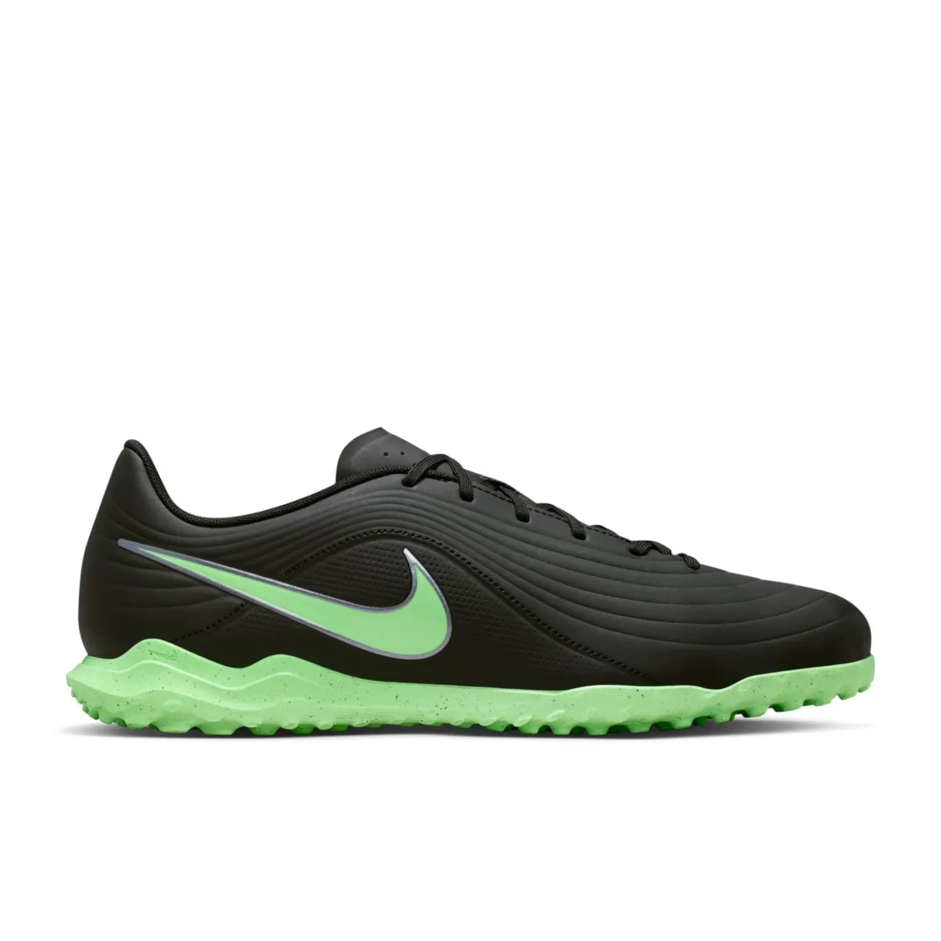 Nike Tiempo Maestro Club Turf Voetbalschoenen (TF) Zwart Felgroen Zilvergrijs