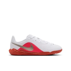 Nike Tiempo Maestro Club Zaalvoetbalschoenen (IN) Kids Wit Felrood Goud