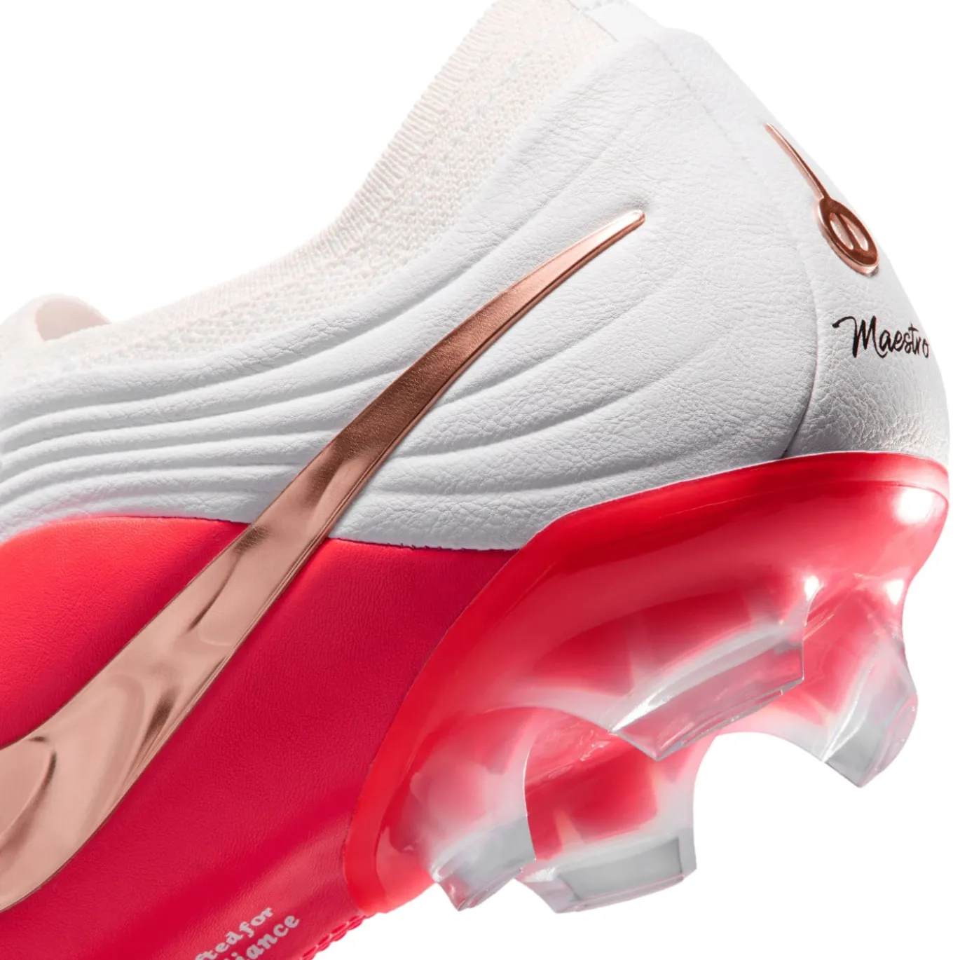 Nike Tiempo Maestro Elite Gras Voetbalschoenen (FG) Wit Felrood Goud