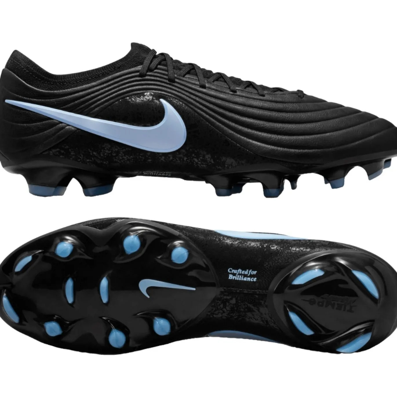 Nike Tiempo Maestro Elite Gras Voetbalschoenen (FG) Zwart Lichtblauw