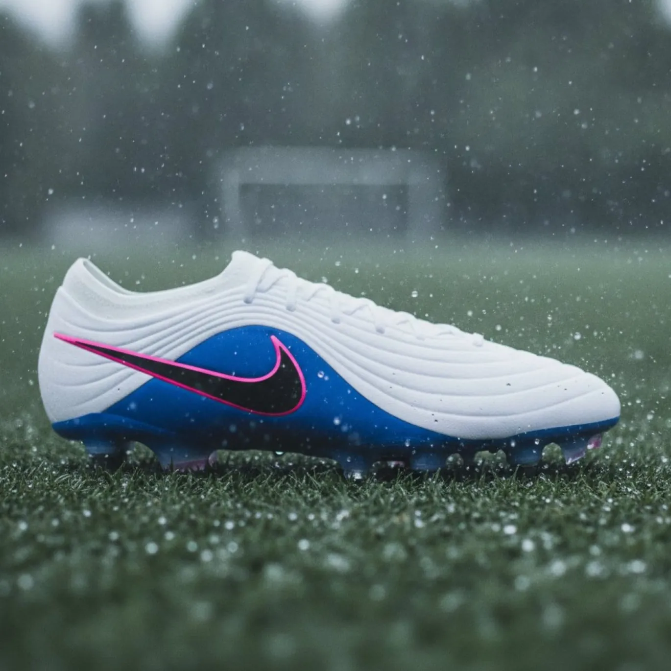 Nike Tiempo Maestro Elite IJzeren-Nop Voetbalschoenen (SG) Wit Blauw Felroze