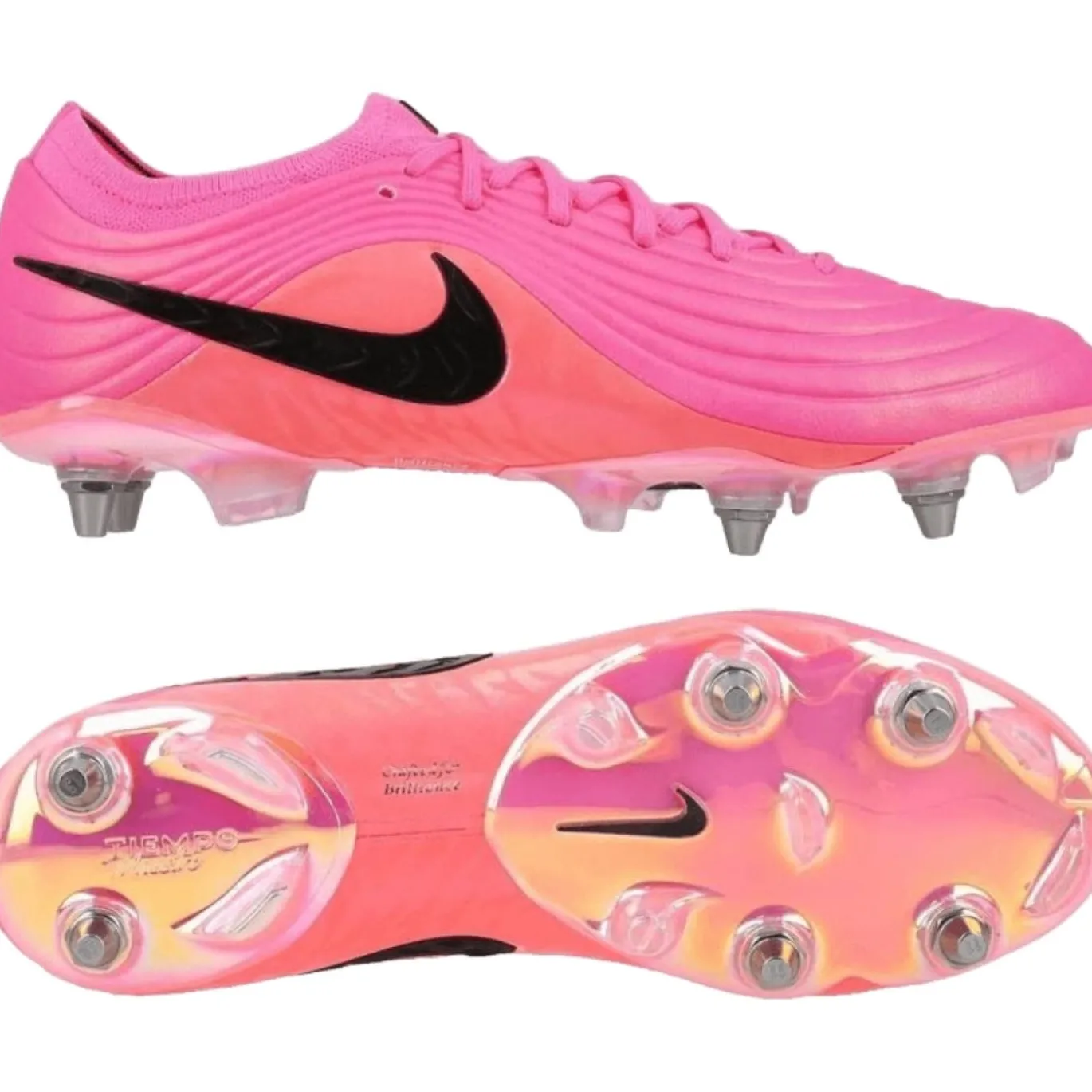 Nike Tiempo Maestro Elite IJzeren-Nop Voetbalschoenen (SG) Felroze Zwart