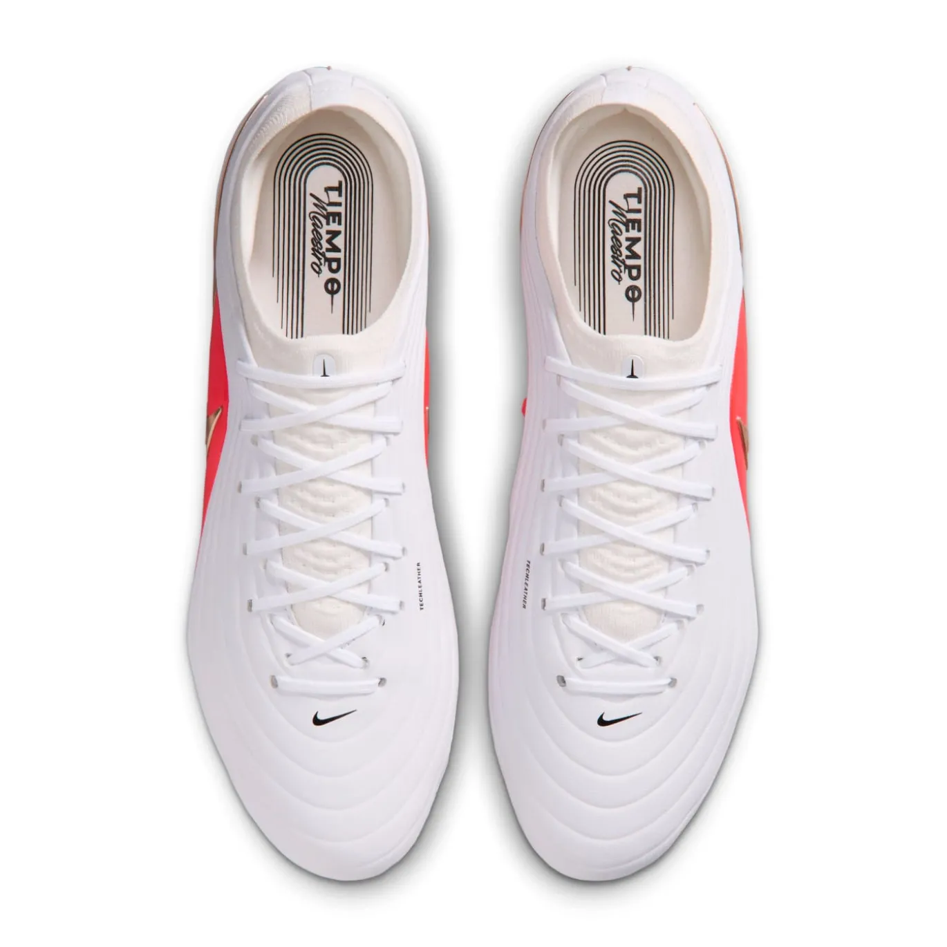 Nike Tiempo Maestro Elite IJzeren-Nop Voetbalschoenen (SG) Wit Felrood Goud