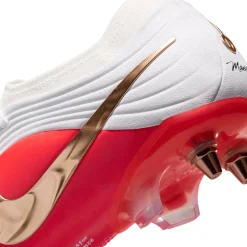 Nike Tiempo Maestro Elite IJzeren-Nop Voetbalschoenen (SG) Wit Felrood Goud
