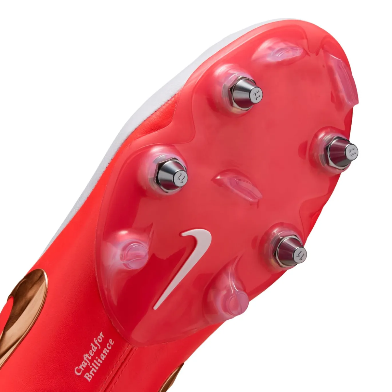 Nike Tiempo Maestro Elite IJzeren-Nop Voetbalschoenen (SG) Wit Felrood Goud