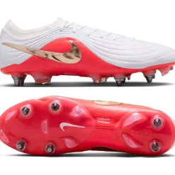 Nike Tiempo Maestro Elite IJzeren-Nop Voetbalschoenen (SG) Wit Felrood Goud