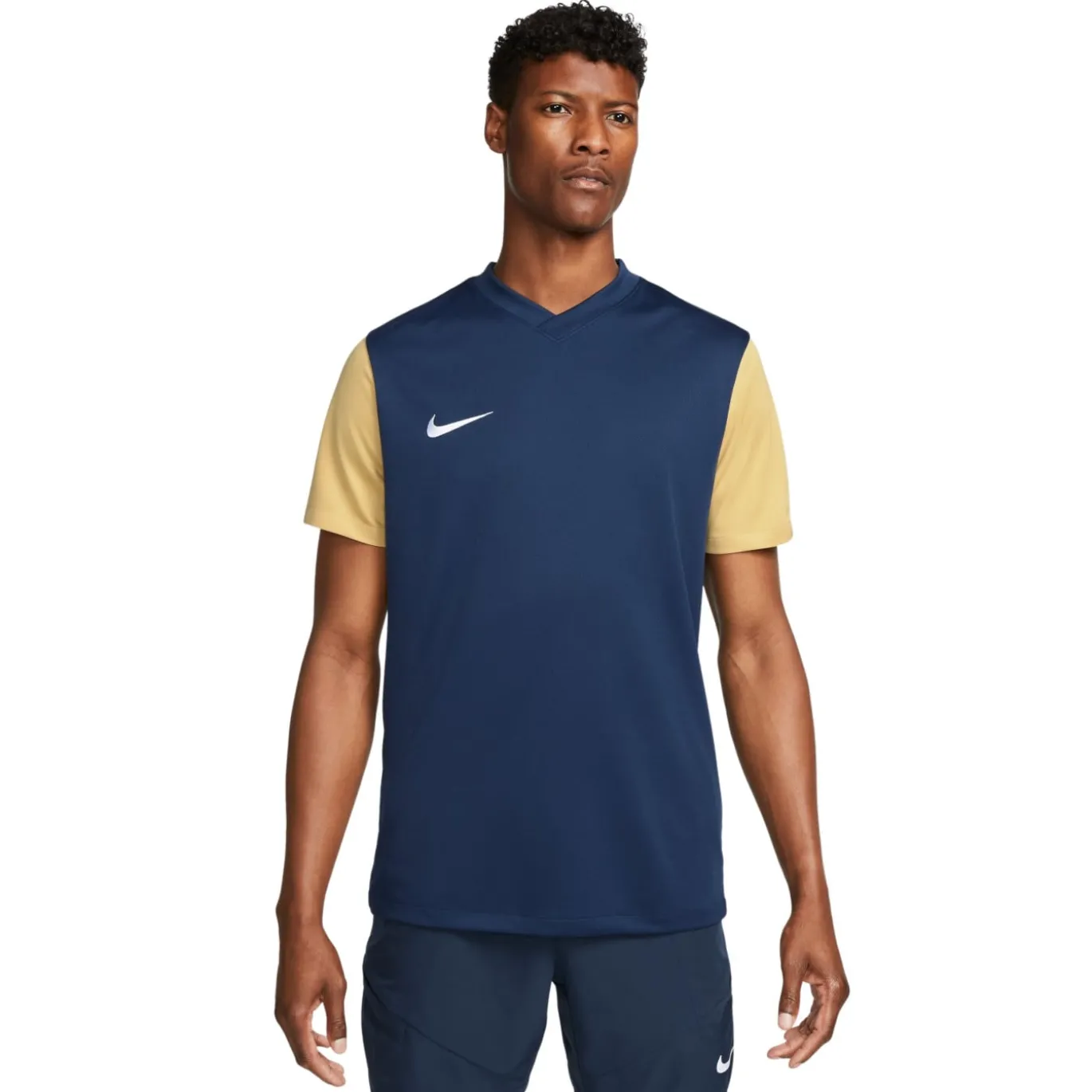 Nike Tiempo Premier II Voetbalshirt Donkerblauw Goud