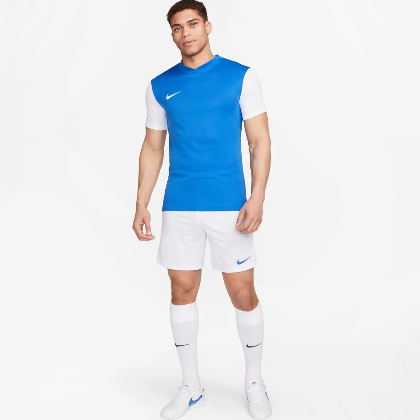 Nike Tiempo Premier II Voetbalshirt Blauw Wit