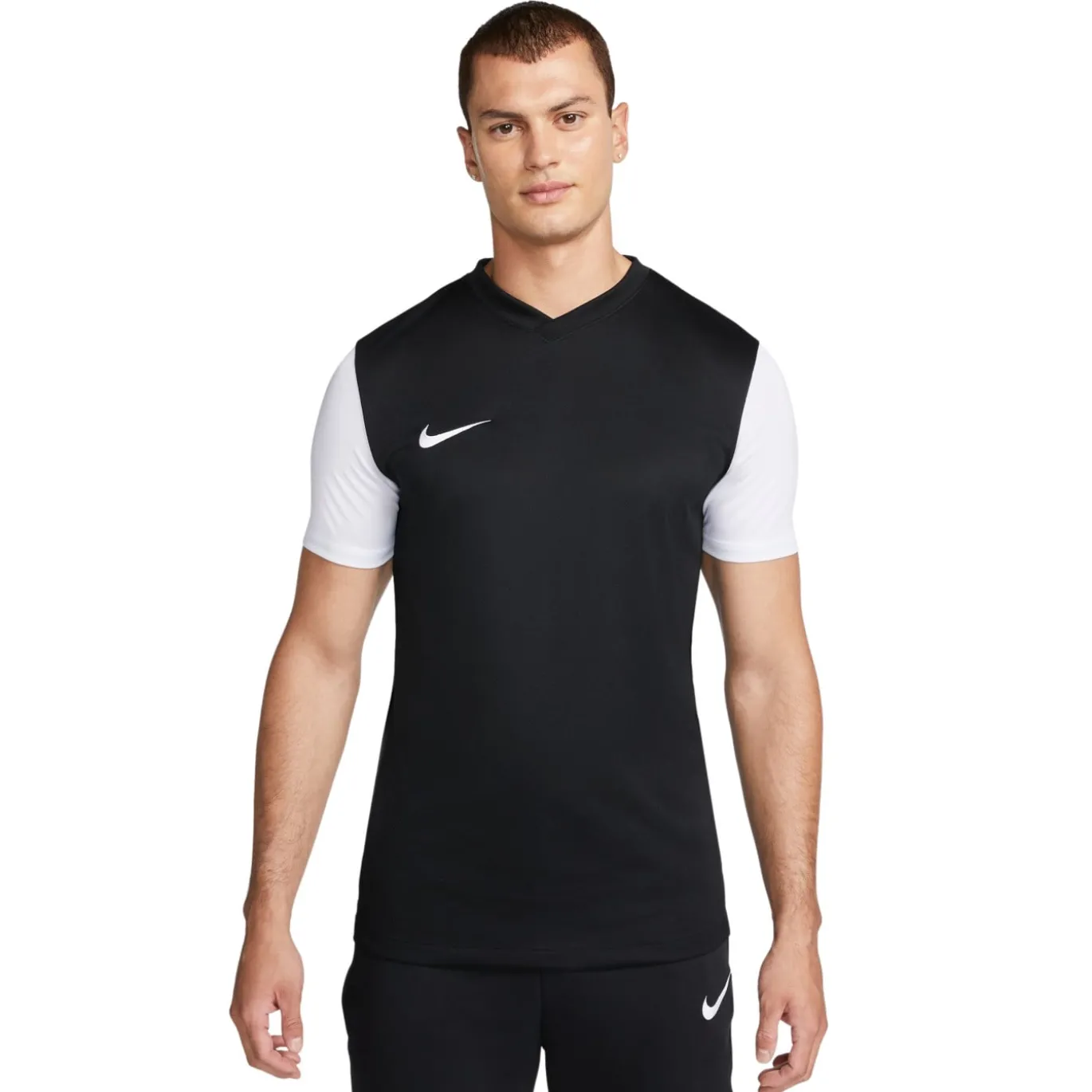 Nike Tiempo Premier II Voetbalshirt Zwart Wit