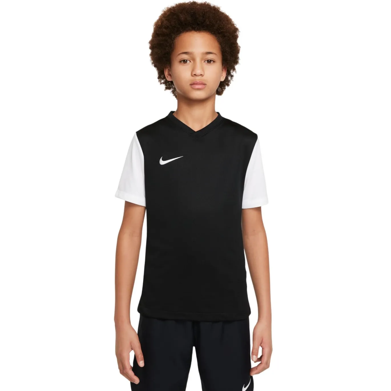 Nike Tiempo Premier II Voetbalshirt Kids Zwart Wit