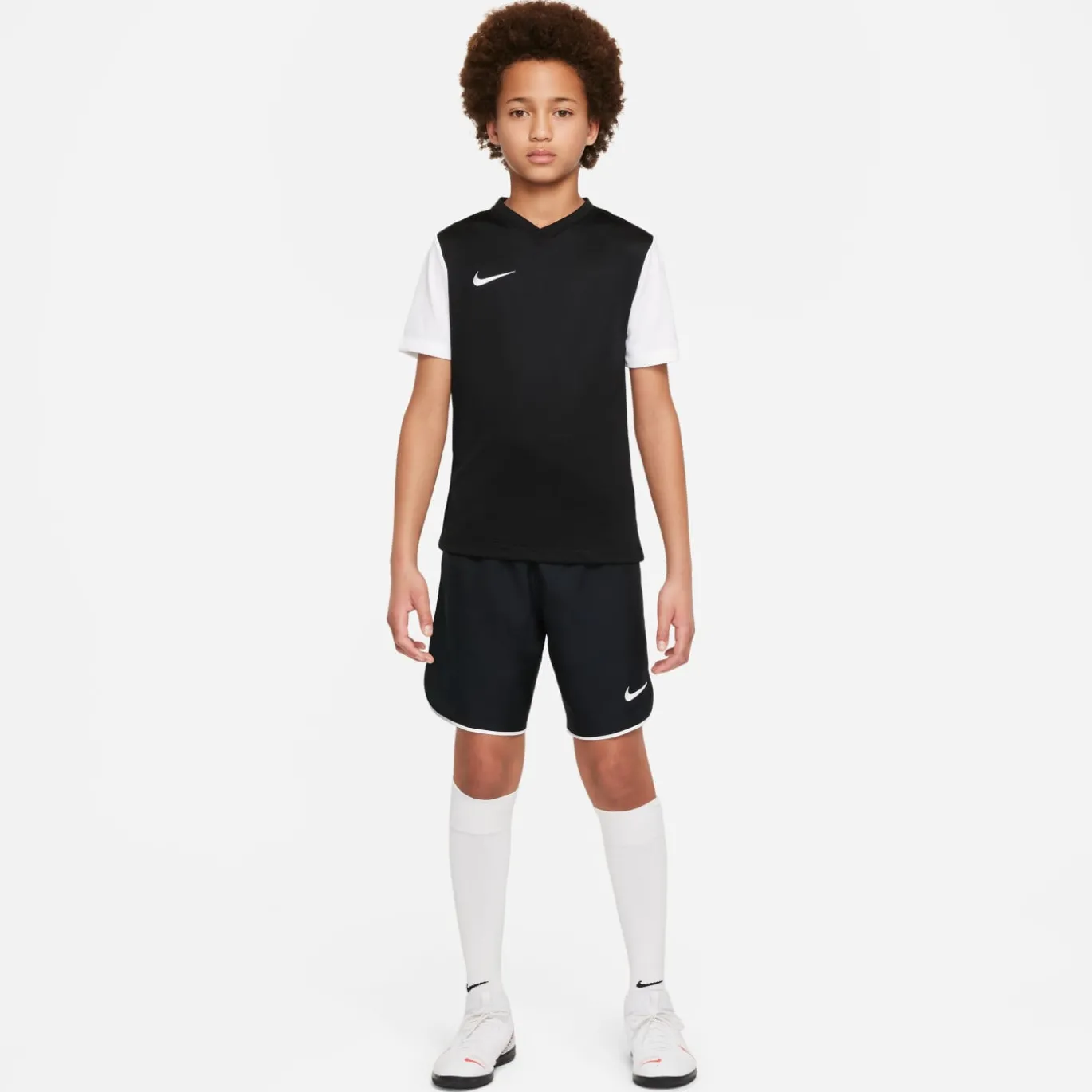Nike Tiempo Premier II Voetbalshirt Kids Zwart Wit