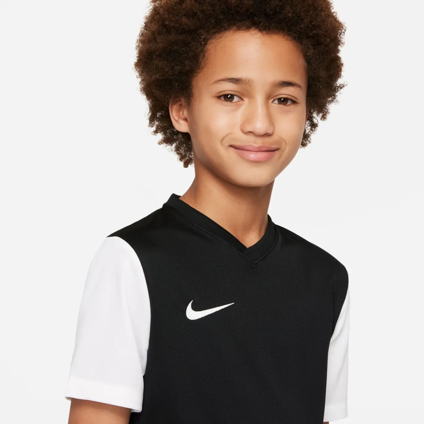 Nike Tiempo Premier II Voetbalshirt Kids Zwart Wit