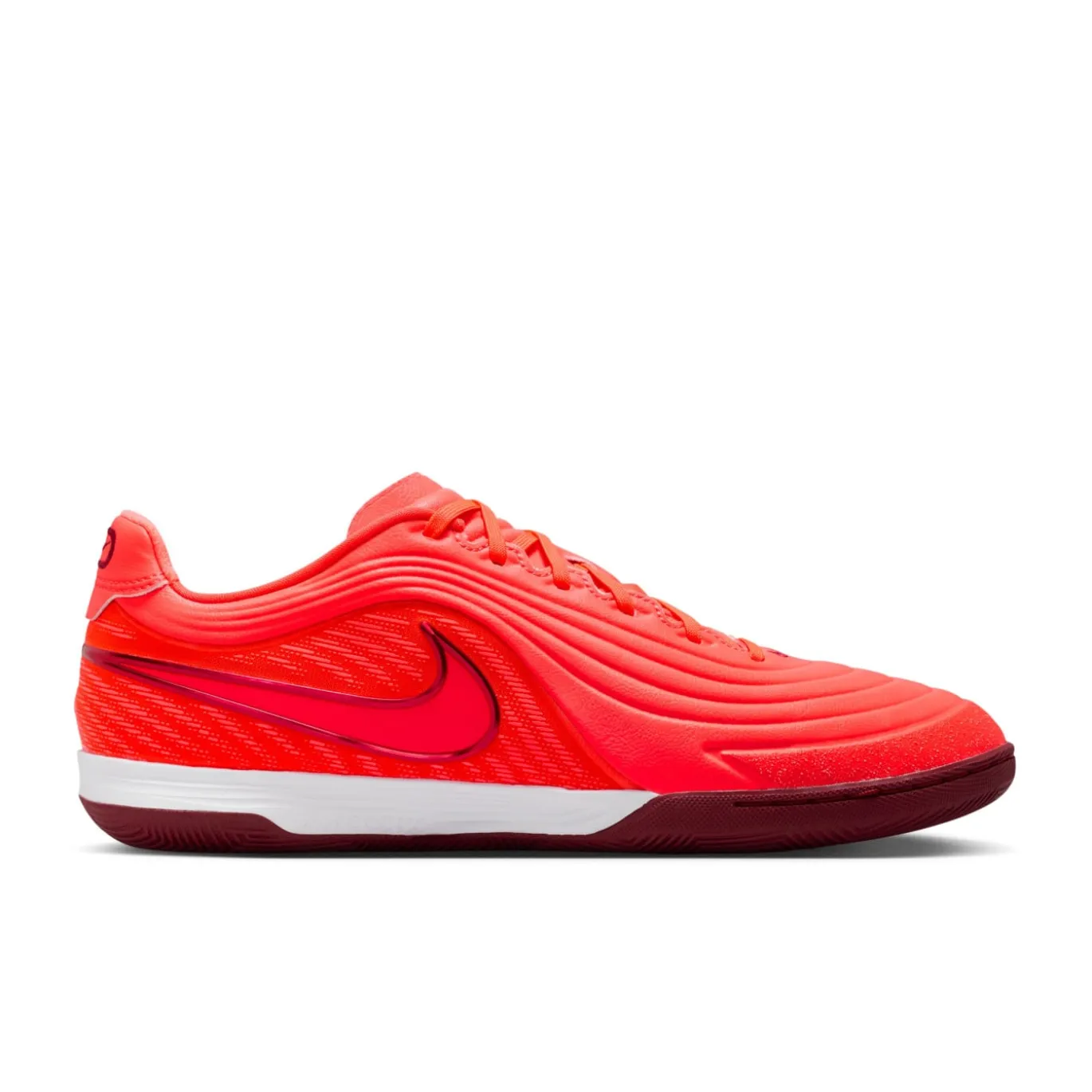 Nike Tiempo Reactgato Zaalvoetbalschoenen (IN) Felrood Oranje Bordeauxrood