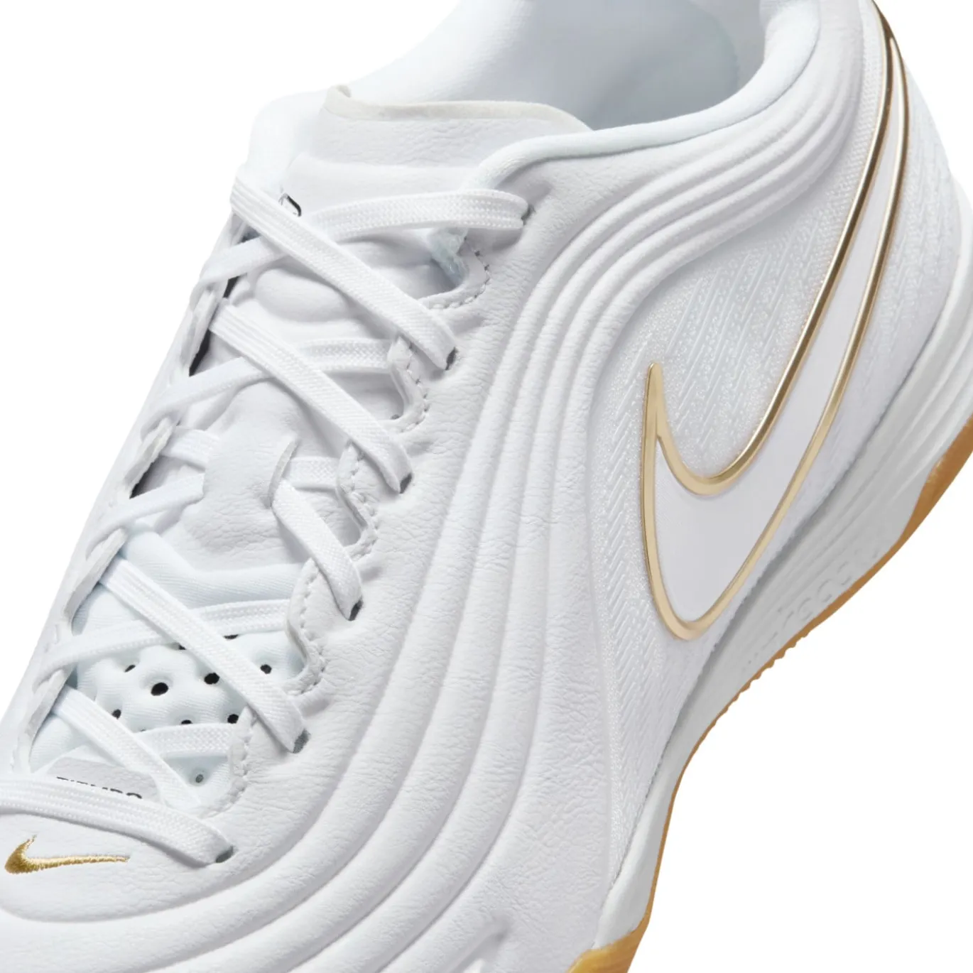 Nike Tiempo Reactgato Zaalvoetbalschoenen (IN) Wit Goud