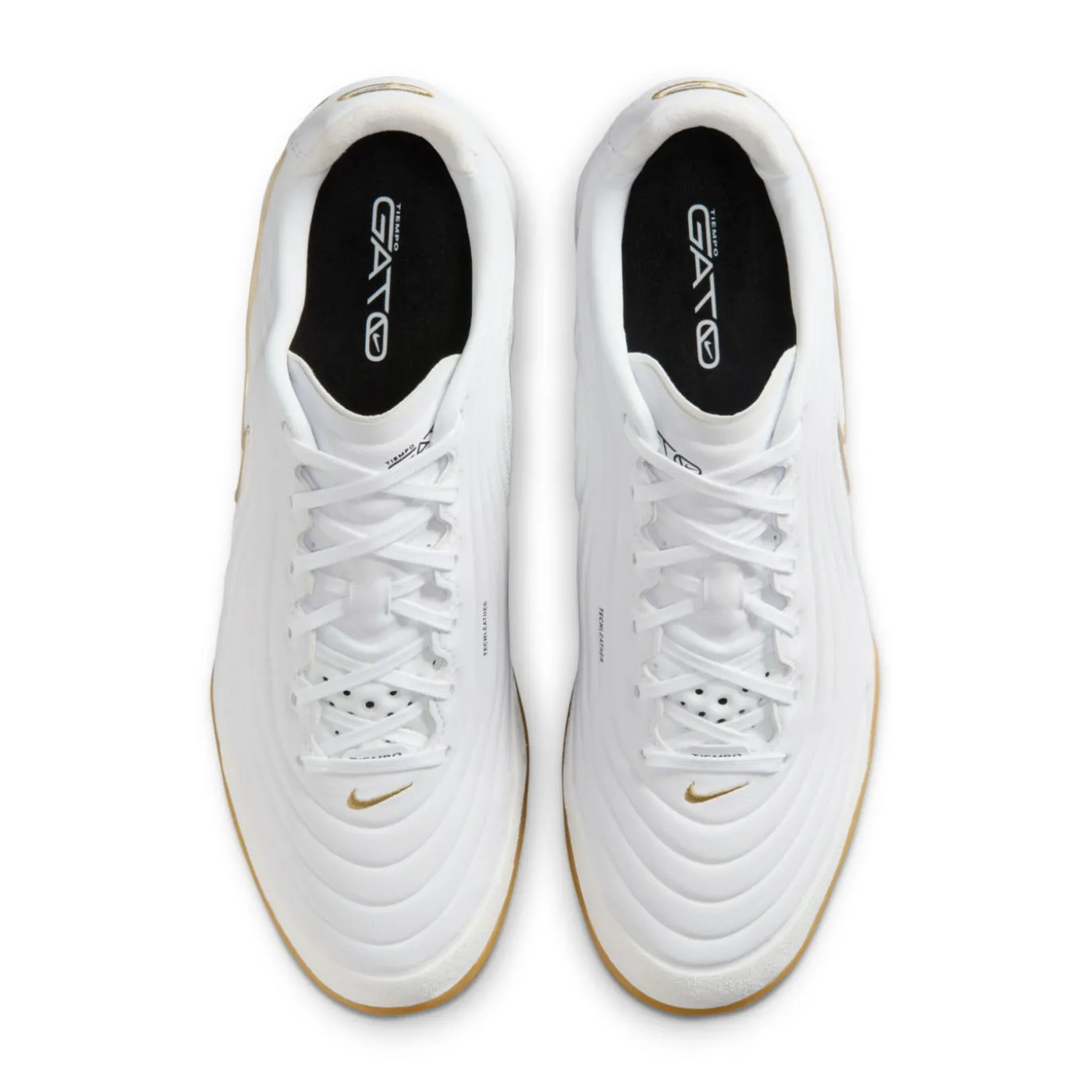 Nike Tiempo Reactgato Zaalvoetbalschoenen (IN) Wit Goud