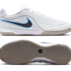 Nike Tiempo Reactgato Zaalvoetbalschoenen (IN) Wit Lichtblauw Zwart Grijs