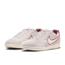 Nike Tiempo Streetgato Premium Straatvoetbalschoenen Grijs Wit Bordeauxrood